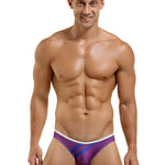 2 Pack Men's Low-rise Vibrant Stripe Bikini