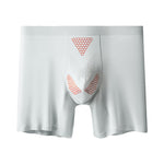 2 Pack Men's Solid Color Loose-Fit Workout Prevent Chafing Boxer Briefs