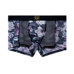 3 Pack Men's Floral Print Antibacterial & High-Stretch Mesh Breathable Trunks