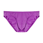 4 Pack Men's Sexy Solid Color Low-Rise Stretch Fit Breathable Briefs