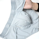 4 Pack Men's Large Pouch Separation Ice Silk Briefs
