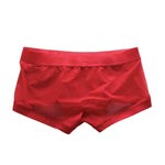 2 Pack Men's Stay-Put Fit Lightweight & Airy Solid Color Semi-Transparent Trunks