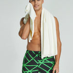Men's Vibrant Graphic Odor-Control Comfy Waistband Casual Board Shorts