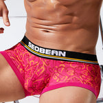 2 Pack Men's Odor-Control Breathable Printed Trunks