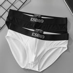 2 Pack Men's Ultra-Soft Modal Seamless Comfort Soft Briefs