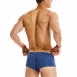 Men’s Relaxed Plaid Trunks with Button Fly