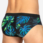 Men's Retro Print Casual Beach Swim Briefs