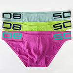 2 Pack Men’s Sexy Threaded Fabric Bikinis