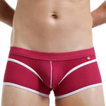 2 Pack Men's Odor-Control Breathable Mesh with U-Pouch Design Trunks