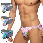 2-pack Men's Breathable Sports Cartoon Print Bikini