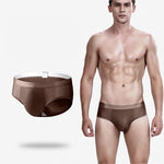 4 Pack Breathable Ice Silk Antibacterial Men's Briefs