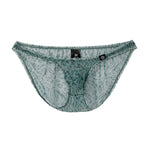 4 Pack Men's Ice Silk Cooling Mesh Breathable U-Pouch Leopard Print Bikinis