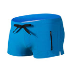 Men's Zippered Pocket Design Moisture-Wicking Swim Shorts & Trunks