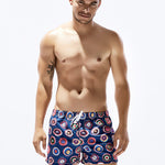Men's Trendy Printed Sporty Cut Odor-Control Cooling Board Shorts