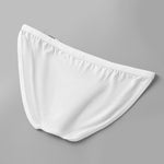 2 Pack Men's U-Shaped Pouch Low-Rise Metal-Clasp Thin Briefs