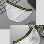 3 Packs of Men's Breathable Sports Ice Silk Seamless Briefs