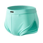 2 Pack Men's Sport with Detachable Pouch Quick-Dry Mesh Side Vent Boxers Briefs