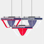 2 Pack Men's Sexy Elastic Waist Micro Mesh Cup Thong