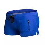 Men's Solid Color Breathable Stretch Swim Trunks