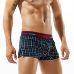 Men’s Relaxed Plaid Vent Cotton Boxers