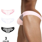 2 Pack Men's No-Waistband Jockstrap with Textured Pattern