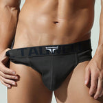 2 Pack Men's Ultra-Soft Cotton Mid-Rise Sporty Cut Seamless Comfort Bikini