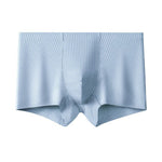 4 Pack Men's Antibacterial Cotton Gusset Striped Lightweight Trunks