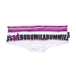 Men's Quick-Dry Low-Rise Alphabet Print Swim Briefs