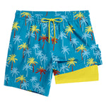 Men's Lightweight & Airy Quarter-Length Swim & Walk Quick-Dry Loose Fit Board Shorts