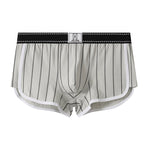 4 Pack Men's Ultra-Soft Breathable Cotton Striped Design Comfort Trunks & Boxers Briefs
