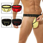 3 Pack Men's Large Pouch Button Waistband Briefs