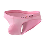4 Pack Men's Ice Silk Low-Rise Big Pouch Sexy Comfortable Bikini