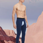 Men's Pure Cotton Open Crotch Breathable Warm Pants