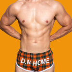 2 Pack Men's Loose Aloha Cotton Plaid Home Pants