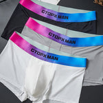 3 Pack Men’s U Pouch Trunks with Ombré Waistband