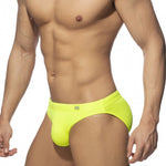 Men’s Solid Color Swim Briefs with Removable Pad