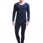 Fleece Lined Men's Thermal Underwear With Support Pouch
