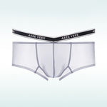 Men's Transparent Ice Silk Waistband Separate Briefs