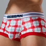 Men’s Relaxed Plaid U Pouch Trunks
