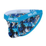 2 Pack Men's Breathable Ice Silk High-Cut Printed Bikini