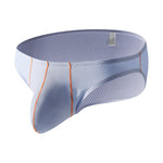 4 Pack Men's Low-Rise Textured Solid Briefs with Enhanced Pouch