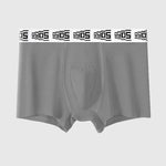 4 Pack Men's 10A Antibacterial Cotton Trunks with Oyster Massage Pouch