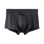 4 Pack Men's Solid Color Separation Pouch Style Separated Breathable Rayon Trunks
