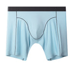 2 Pack Men's Sports Anti-Chafing Ice Silk Quick-Dry Boxers Briefs & Midway Briefs