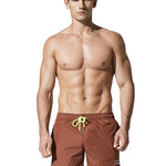 Men’s Neon Drawstring Swim Board Shorts