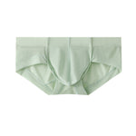 3 Pack Men's Skin-Friendly Solid Color Supportive Pouch Stretch Fit Cooling Briefs