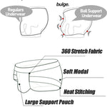 2 Pack Men's Big Support Pouch Modal Briefs
