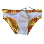 Men's Bold Prints Antibacterial Low-Rise Swim Briefs