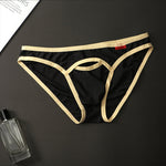 4 Pack Men's Airy Mesh Design Low-Rise Contoured Pouch Briefs
