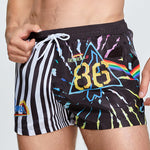 Men's Printed Athletic Cut Quick-Dry Comfy Waistband Board Shorts
